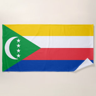 Serviette De Plage Drapeau des Comores