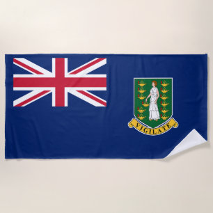 Serviette De Plage Drapeau des îles Vierges britanniques
