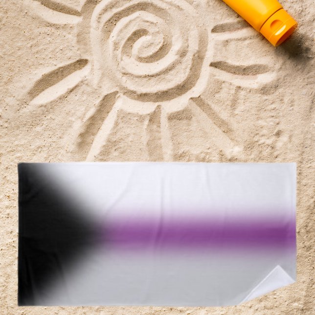 Serviette De Plage Drapeau Désisexuel Dégradé - Drapeau Demi (Créateur téléchargé)