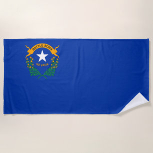 Serviette De Plage Drapeau d'État du Nevada