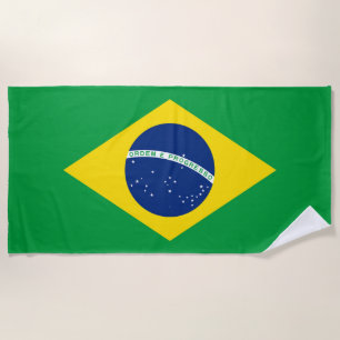 Serviette De Plage Drapeau du Brésil
