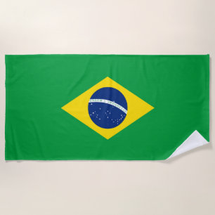 Serviette De Plage Drapeau du Brésil