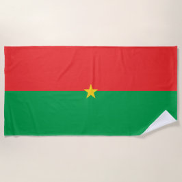 Serviette De Plage drapeau du Burkina Faso