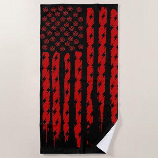 Serviette De Plage Drapeau du Démon