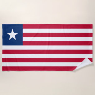 Serviette De Plage Drapeau du Liberia