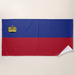 Serviette De Plage Drapeau du Liechtenstein