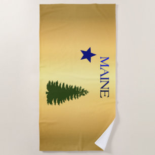Serviette De Plage Drapeau du Maine (1901)