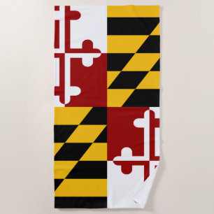 Serviette De Plage Drapeau du Maryland