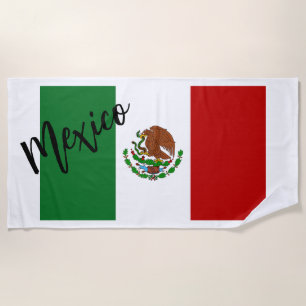 Serviette De Plage Drapeau du Mexique