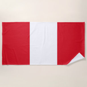 Serviette De Plage Drapeau du Pérou