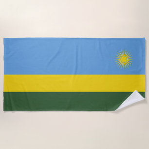 Serviette De Plage Drapeau du Rwanda