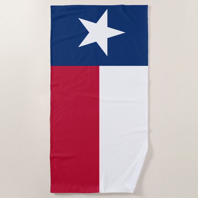 Serviette De Plage Drapeau du Texas (Devant)