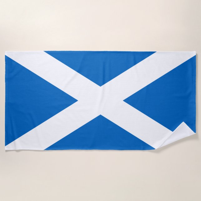 Serviette De Plage Drapeau écossais (Devant)