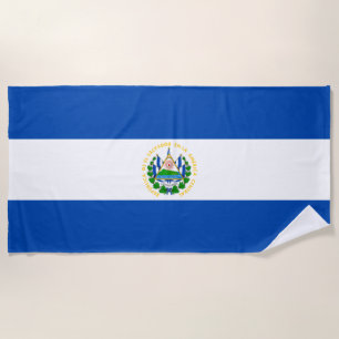 Serviette De Plage Drapeau El Salvador