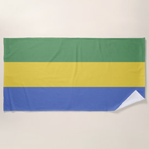 Serviette De Plage Drapeau Gabon