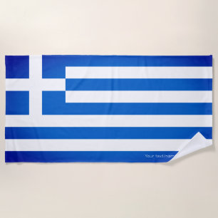 Serviette De Plage Drapeau grec