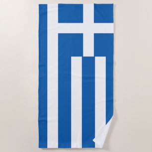 Serviette De Plage Drapeau grec
