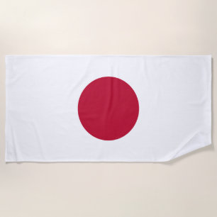 Serviette De Plage Drapeau Japon