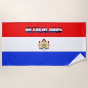 Serviette De Plage Drapeau néerlandais