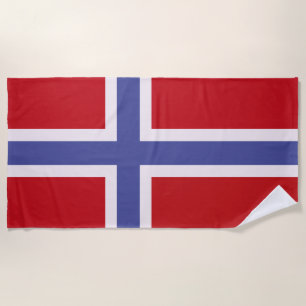 Serviette De Plage Drapeau norvégien