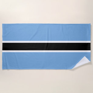 Serviette De Plage Drapeau patriotique du Botswana