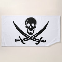 Drapeau pirate crâne épées croisées