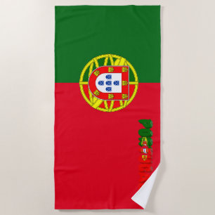 Serviette De Plage Drapeau portugais