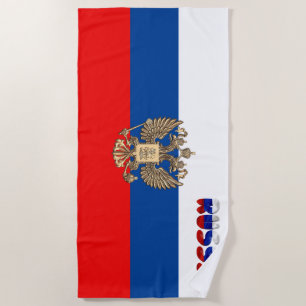 Serviette De Plage Drapeau russe