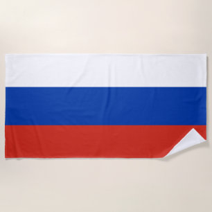 Serviette De Plage Drapeau russe (Russie)