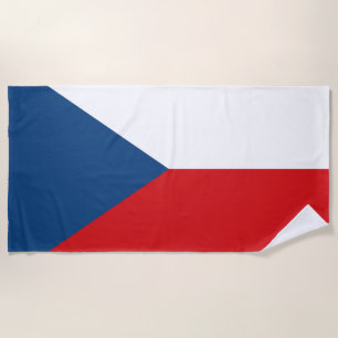 Serviette De Plage Drapeau tchèque Beach Towel