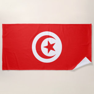 Serviette De Plage Drapeau Tunisie