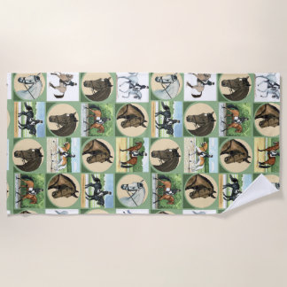 Serviette De Plage Dressage Horses Beach Towne pour les amateurs de c