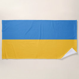 Serviette de plage du drapeau ukrainien