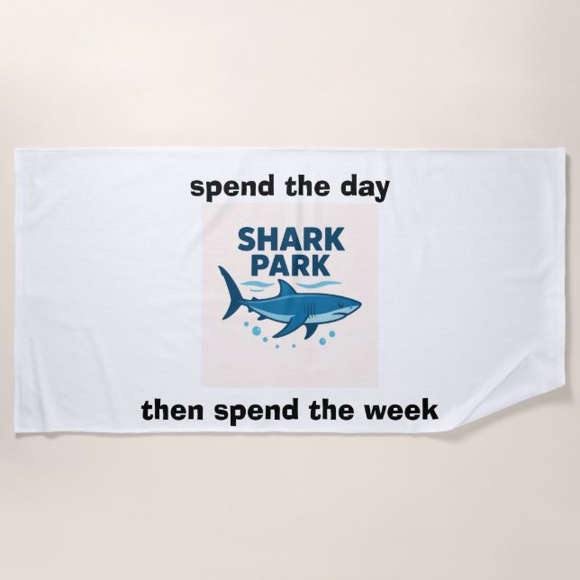 serviette de plage du parc des requins (Devant)
