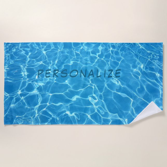 Serviette De Plage Eau Turquoise (Devant)