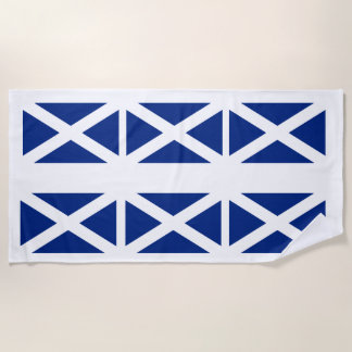 Serviette de plage écossaise de drapeau de Saint