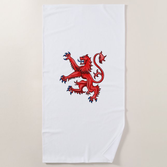 Serviette De Plage Écosse Lion Rampant (Devant)