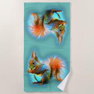 Serviette De Plage Écureuil de style moderne - mignon