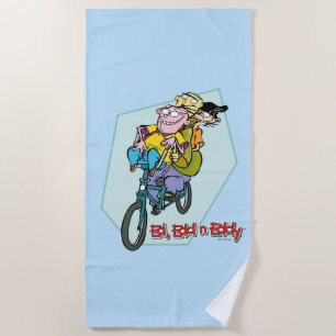 Serviette De Plage Ed, Edd, n Eddy sur un vélo