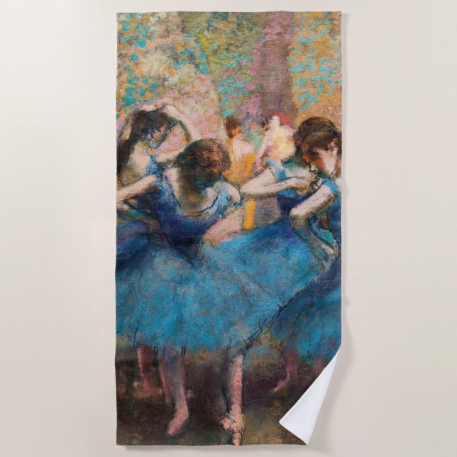 Serviette De Plage Edgar Degas - Danseurs en bleu (Devant)