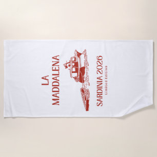 Serviette de plage édition limitée La Maddalena 20