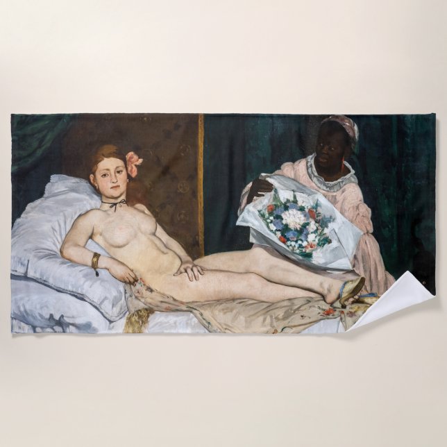 Serviette De Plage Edouard Manet - Olympia (Devant)