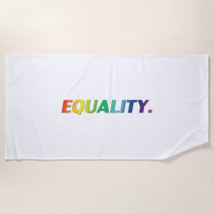 Serviette De Plage Égalité orgueil lgbt lgbtq gai couleurs arc-en-cie