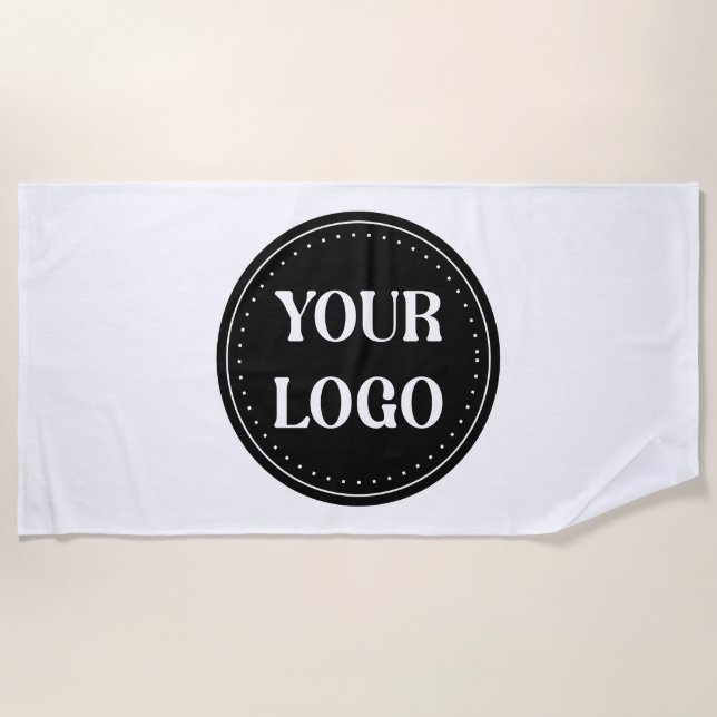 Serviette De Plage élégant, contemporain, poli et personnalisable (Devant)