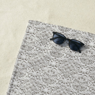 Serviette De Plage Elégante dentelle Vintage