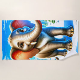 Serviette De Plage Eléphant