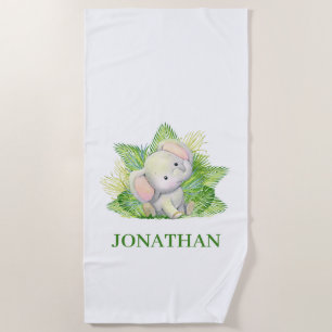 Serviette De Plage Elephant Safari