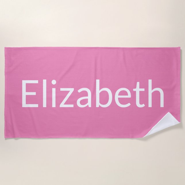 Serviette De Plage Elizabeth (Devant)