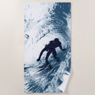 Serviette De Plage Embarquement Trybe Tube, Hawaiian Surfer