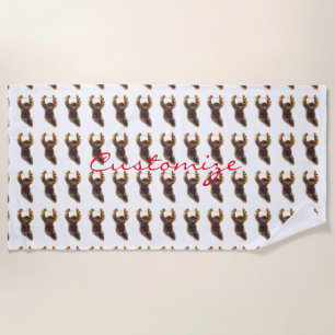Serviette De Plage Embrassement des fentes Thunder_Cove